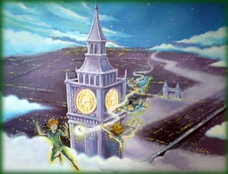 peter pan mural