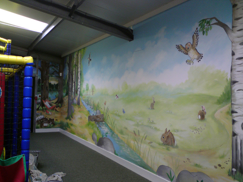 active kids adventure park mural