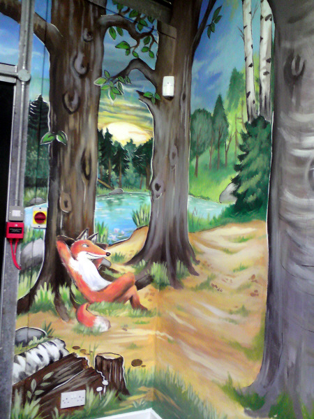 active kids adventure park mural