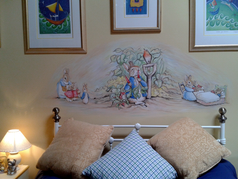 beatrix potter mural