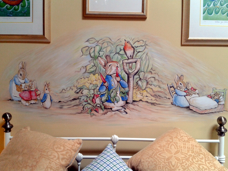beatrix potter mural