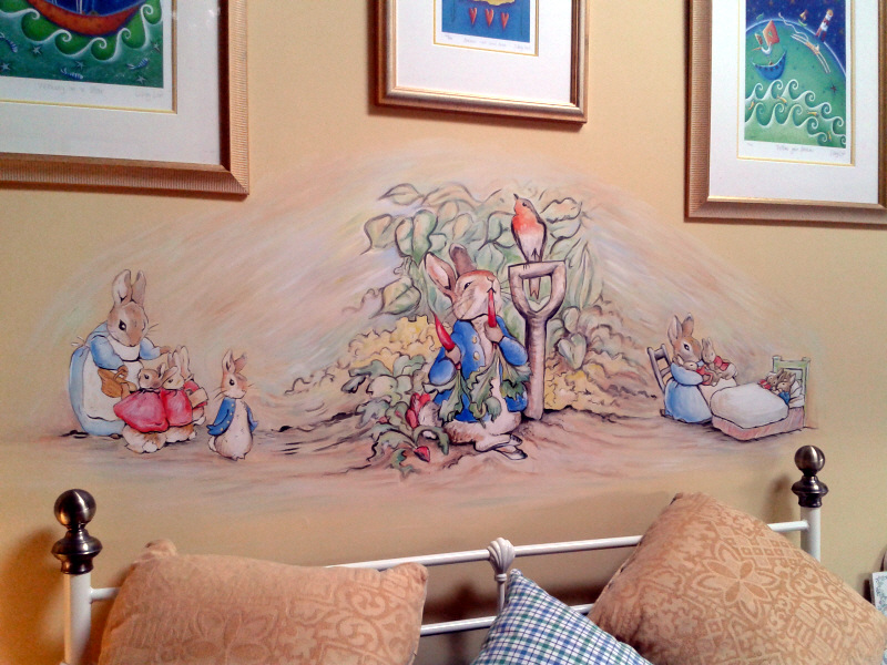 beatrix potter mural