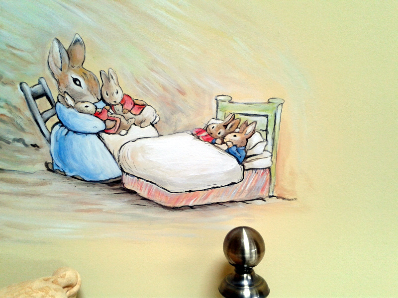 beatrix potter mural