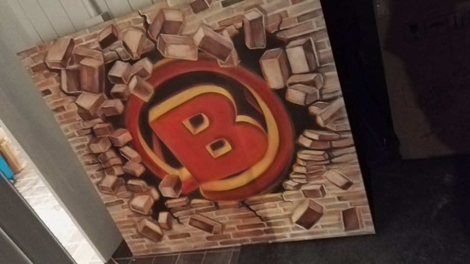 belted burgers mural