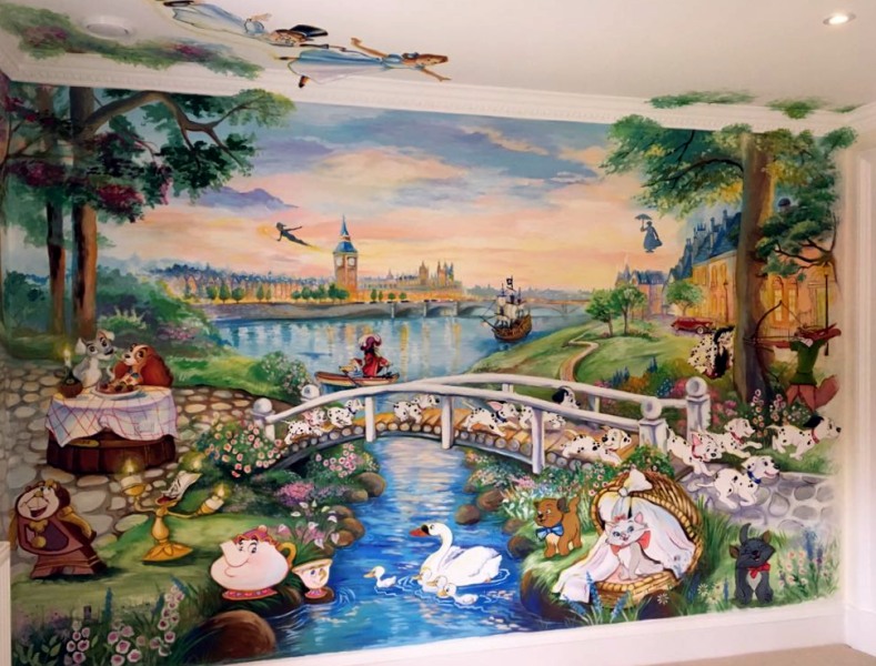 british disney mural