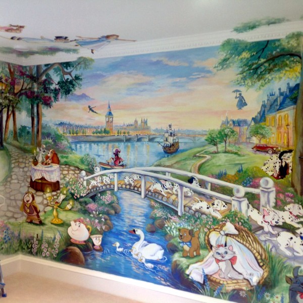 british disney mural