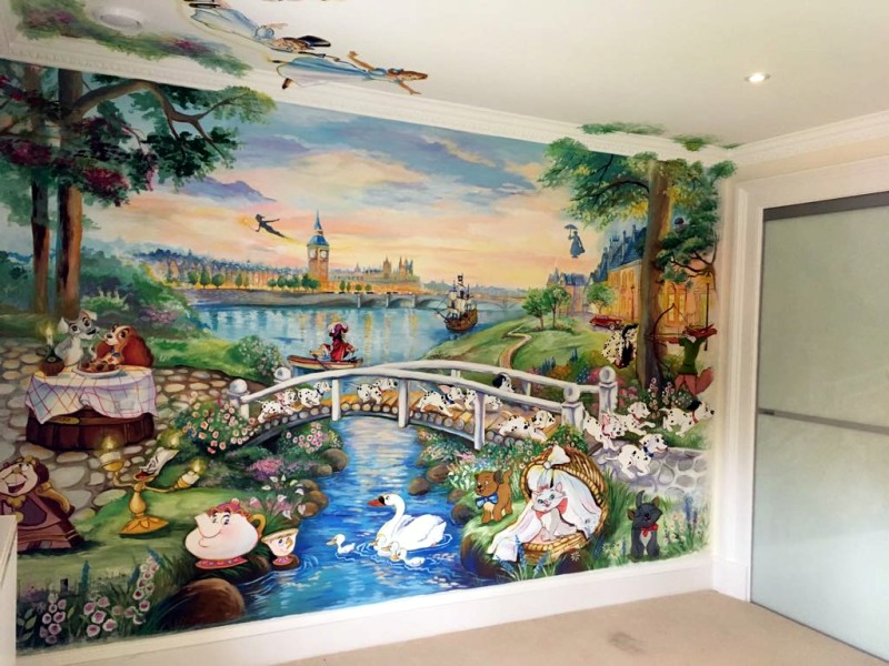 british disney mural