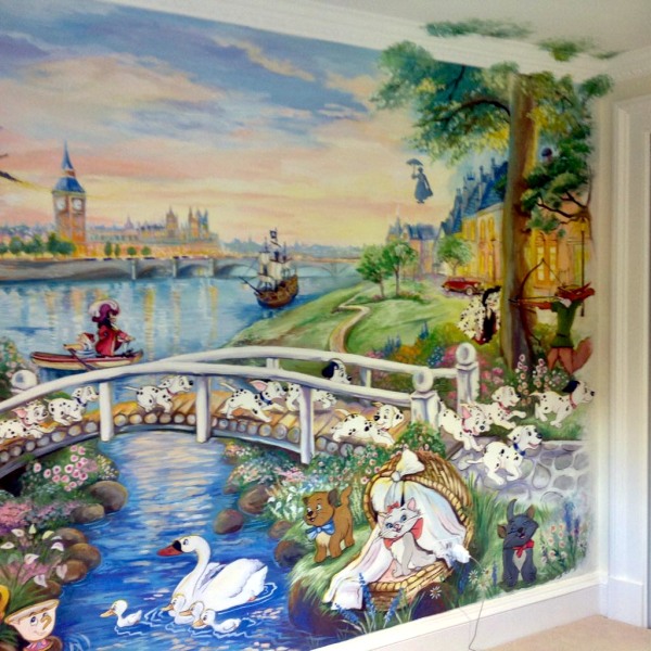 british disney mural