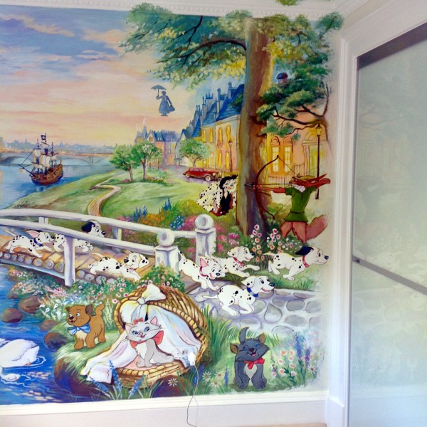british disney mural