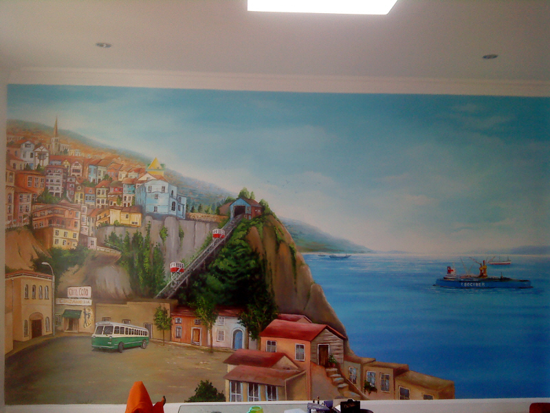 Valparaiso Chile mural