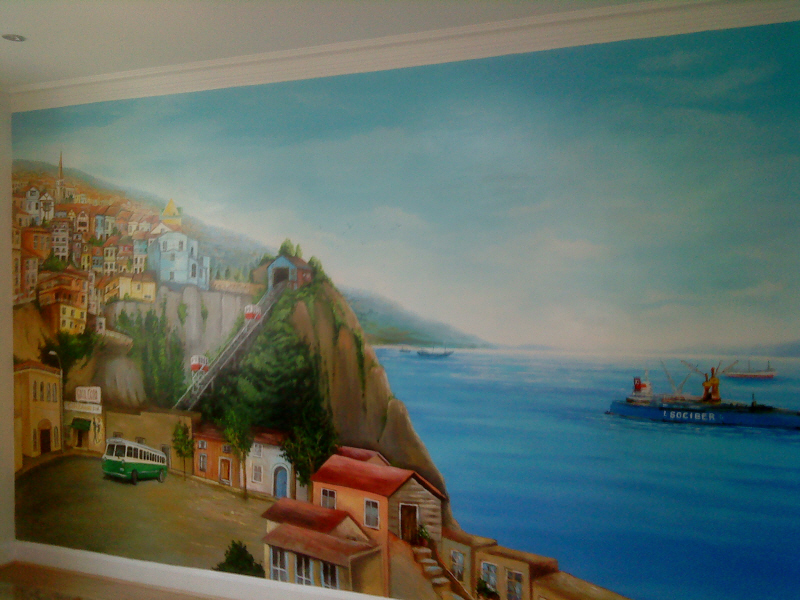 Valparaiso Chile mural