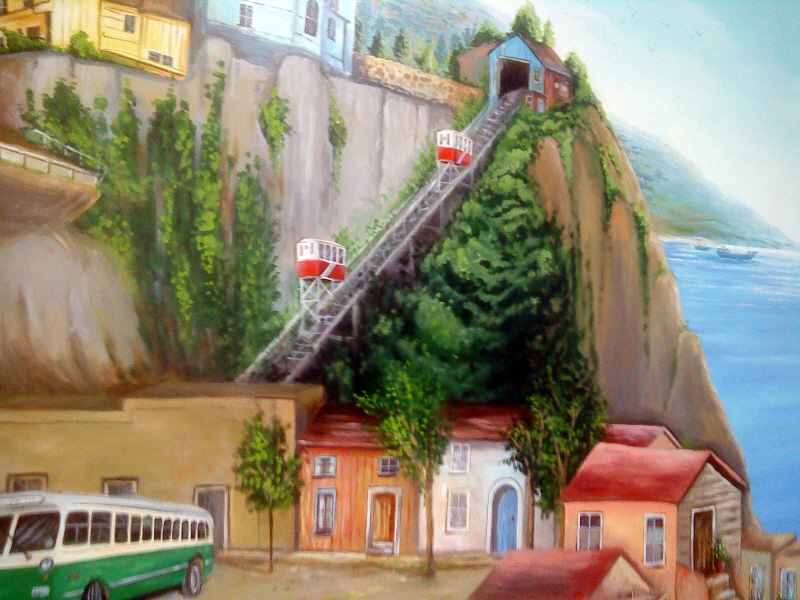 Valparaiso Chile mural