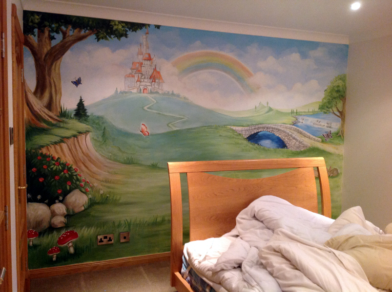 fairy tale mural