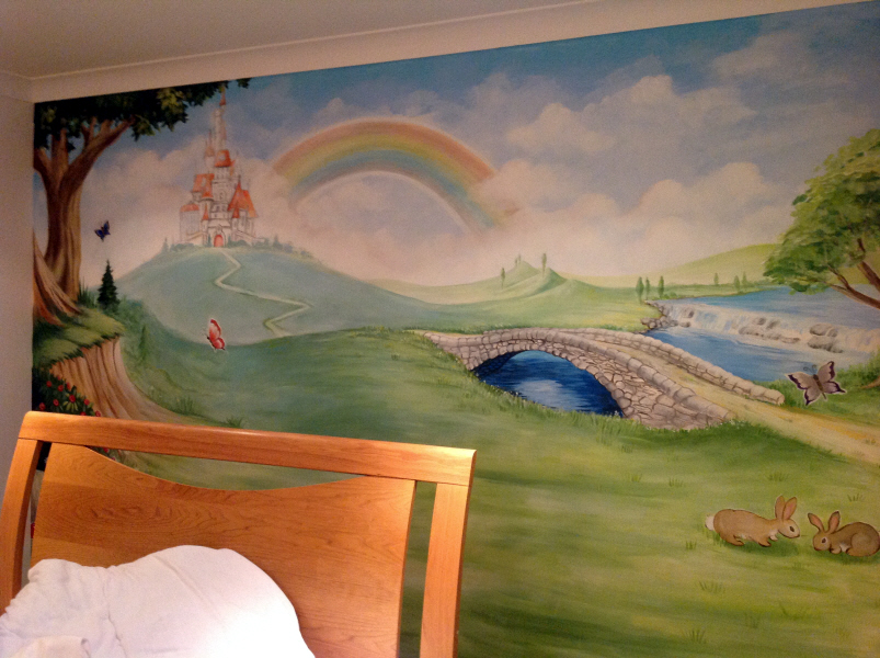 fairy tale mural