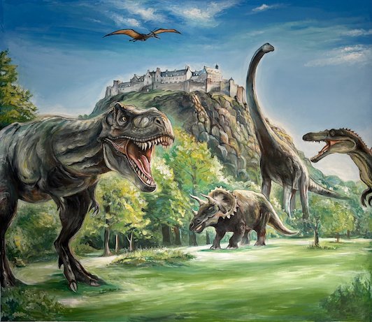 Edinburgh Dinosaurs Mural