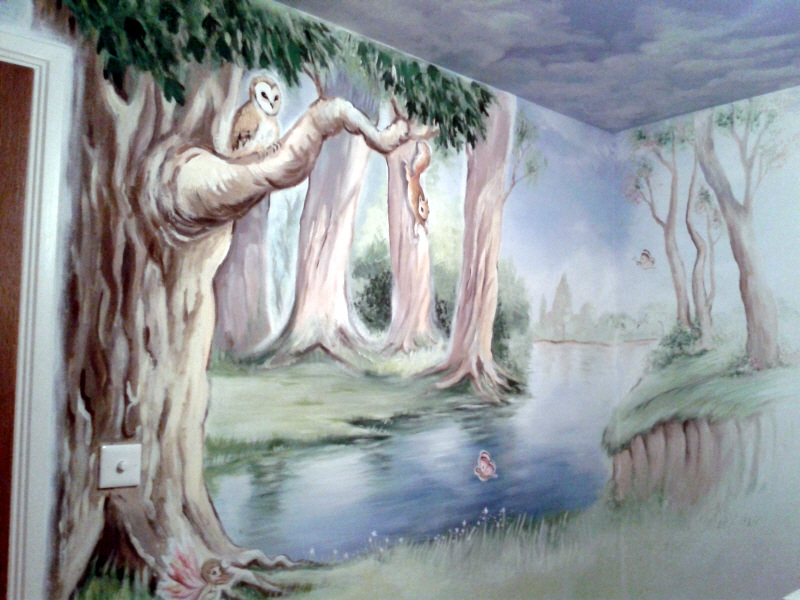 fairy tale mural