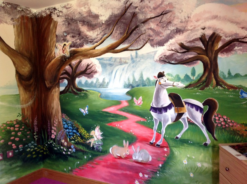 fairy tale mural