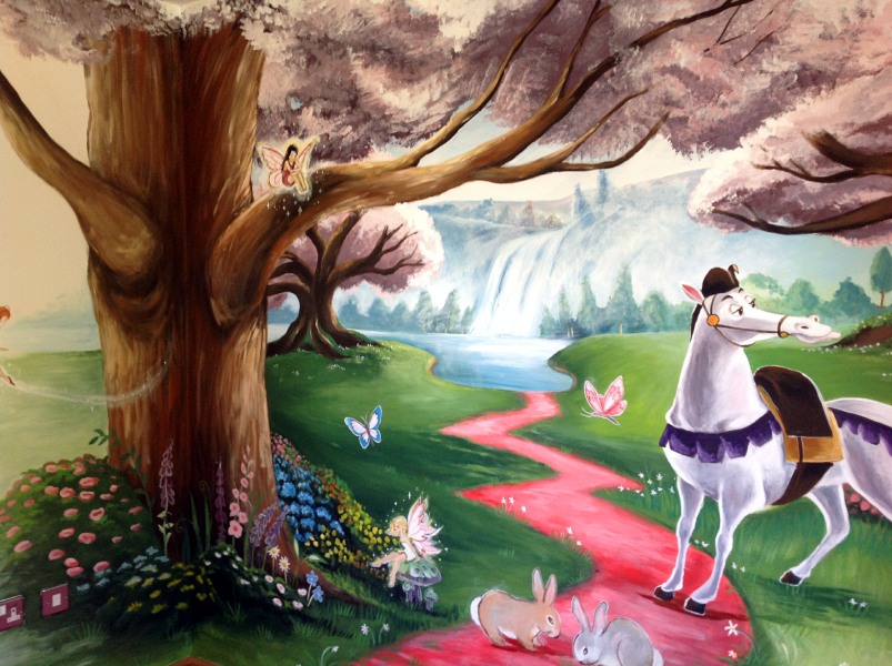 fairy tale mural