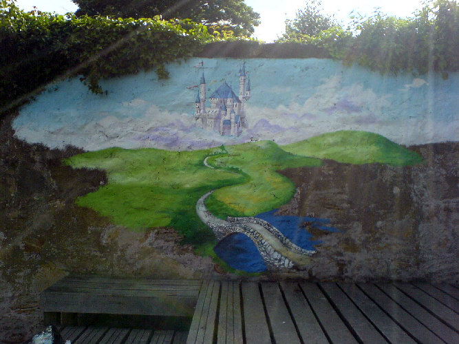 fairy tale mural