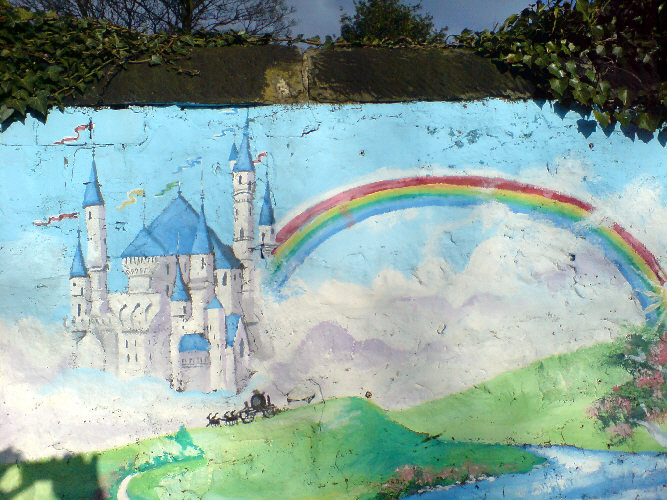 fairy tale mural