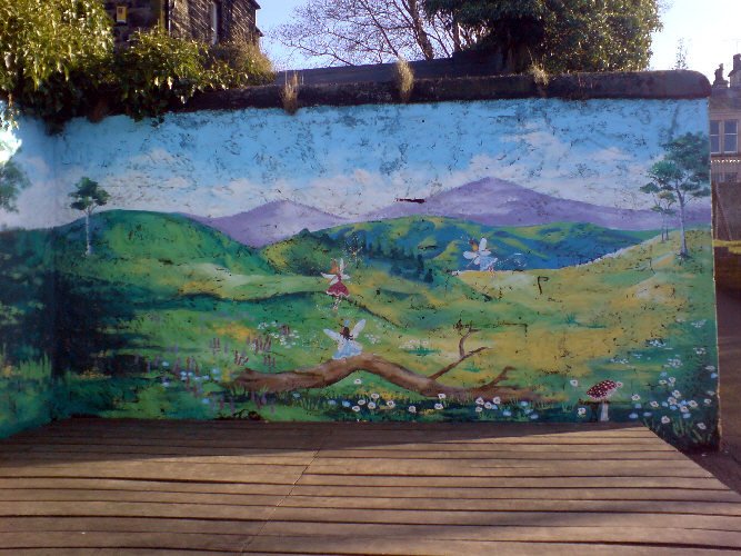 fairy tale mural