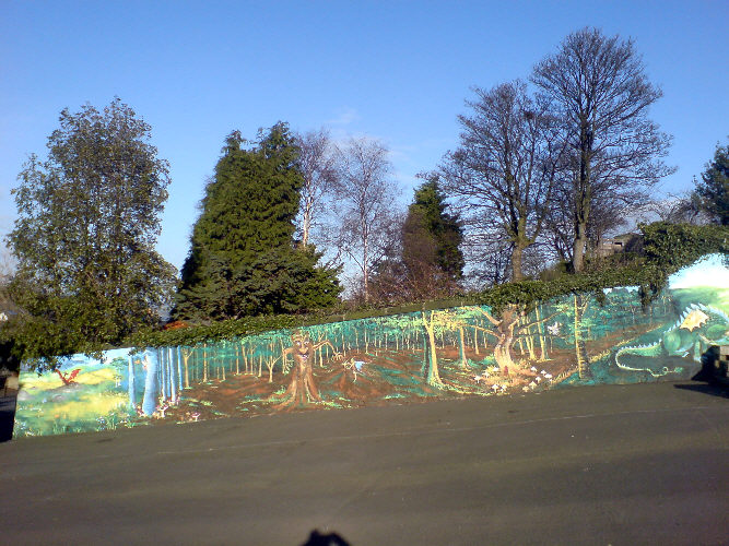 fairy tale mural