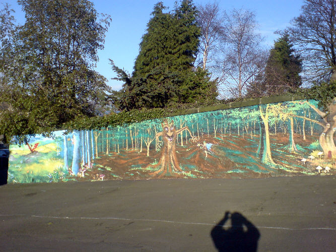 fairy tale mural