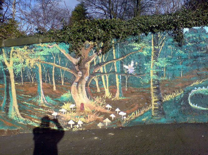 fairy tale mural