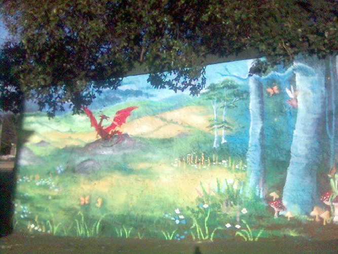 fairy tale mural
