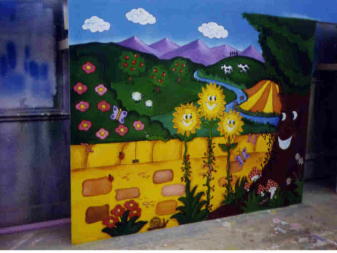 fairy tale mural