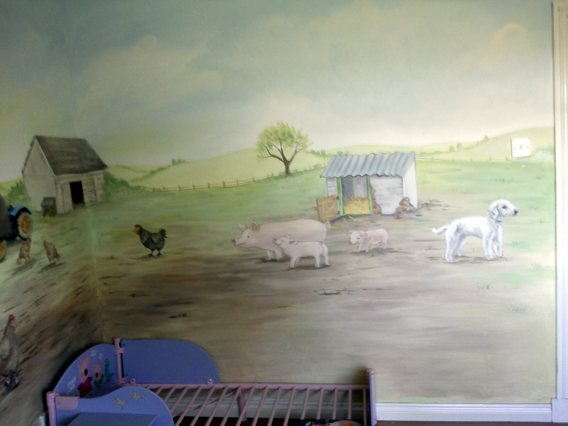 farmyard mural