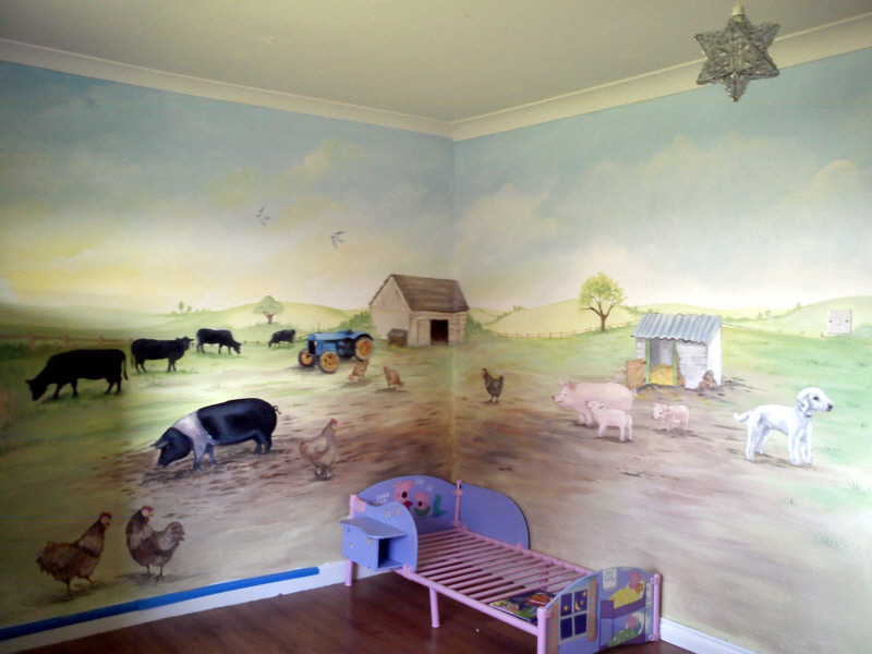 farmyard mural