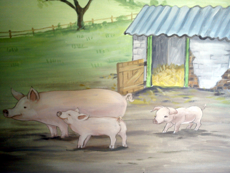 farmyard mural