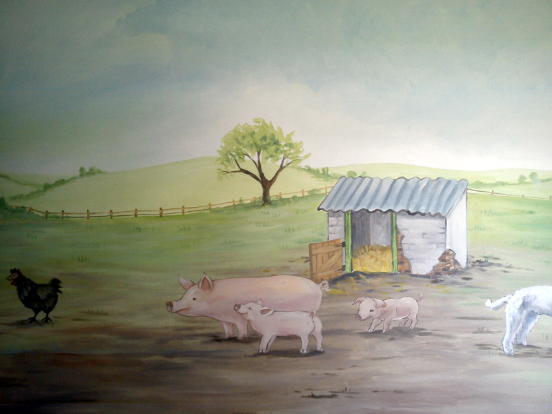 farmyard mural