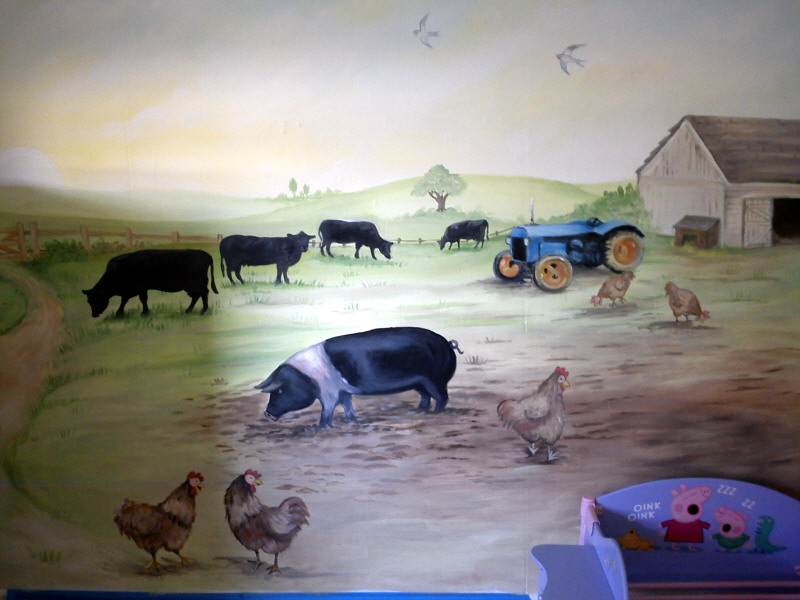 farmyard mural