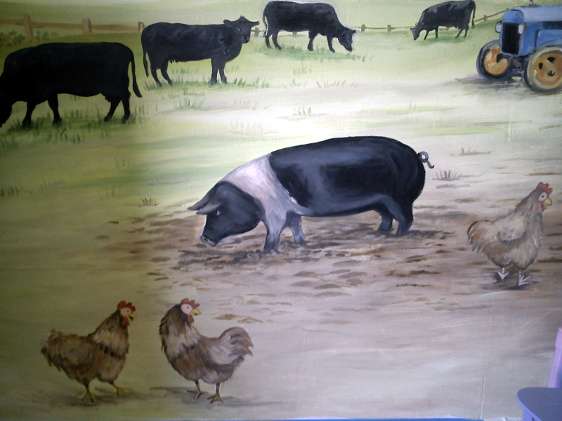 farmyard mural