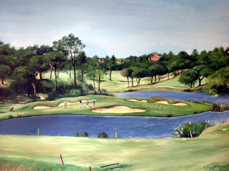 golfcourse mural