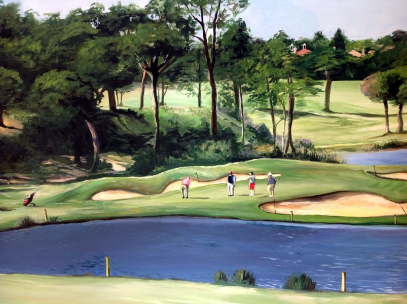 golfcourse mural