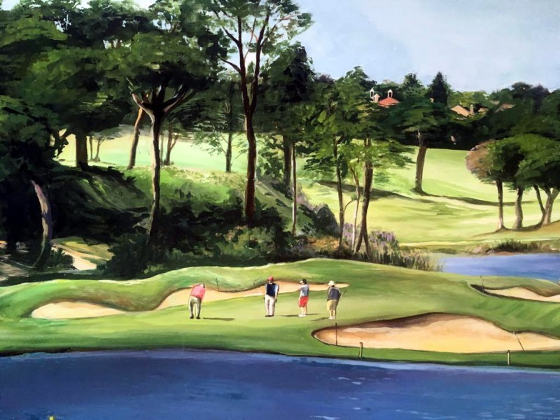 golfcourse mural