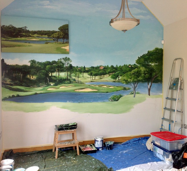 golfcourse mural