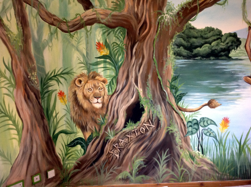 jungle mural