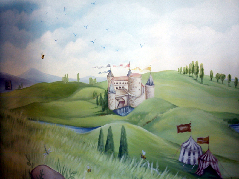 fairy tale mural