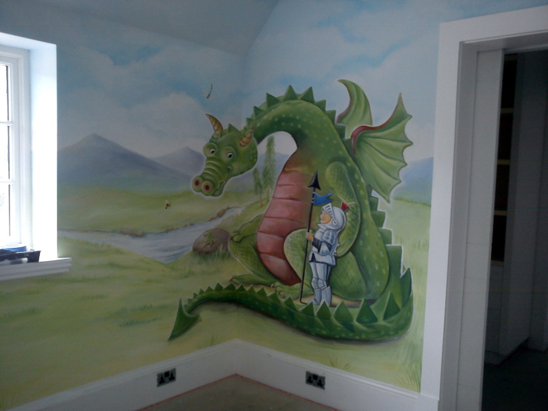 fairy tale mural
