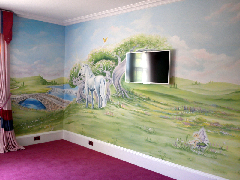 fairy tale mural