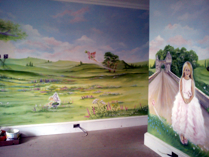 fairy tale mural