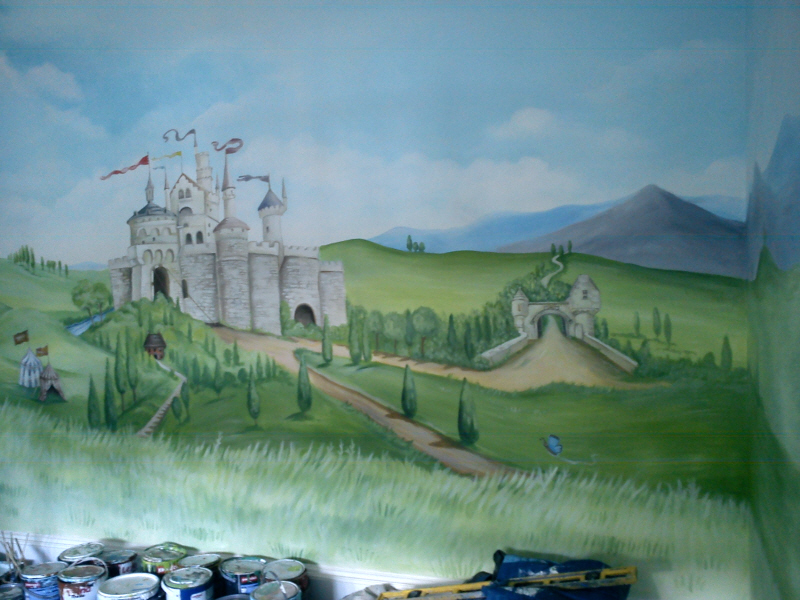 fairy tale mural