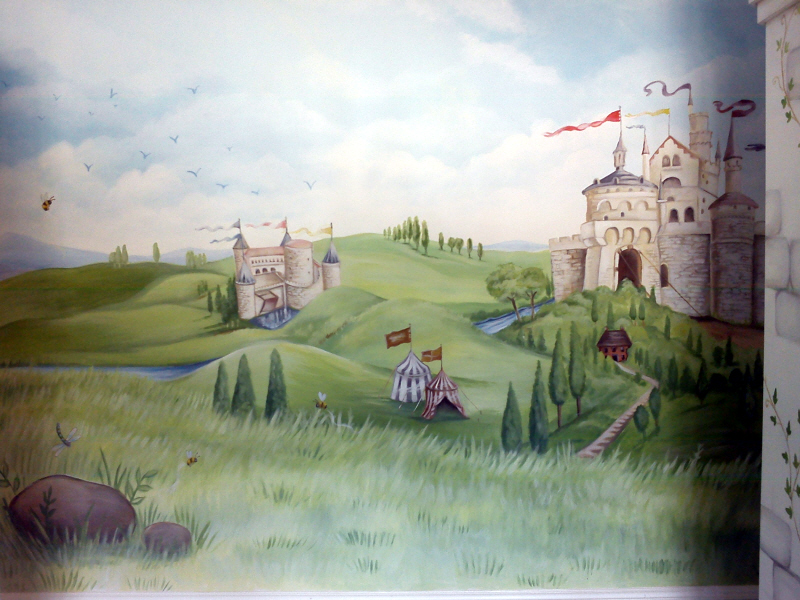 fairy tale mural