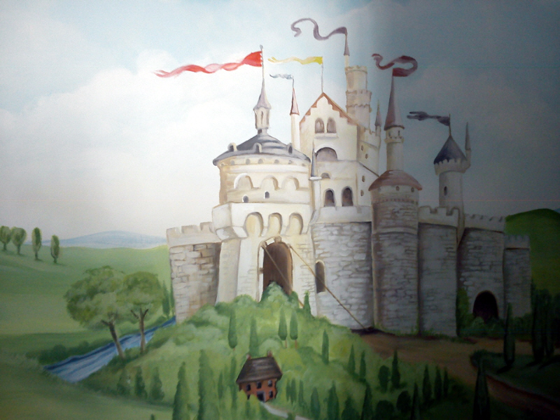 fairy tale mural