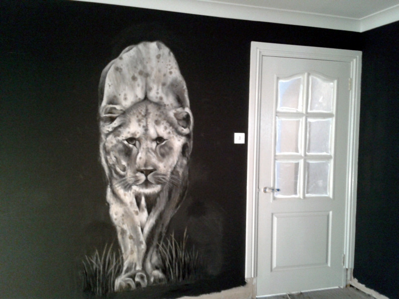 lions mural