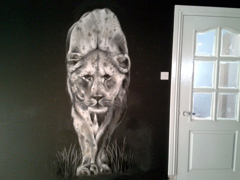 lions mural